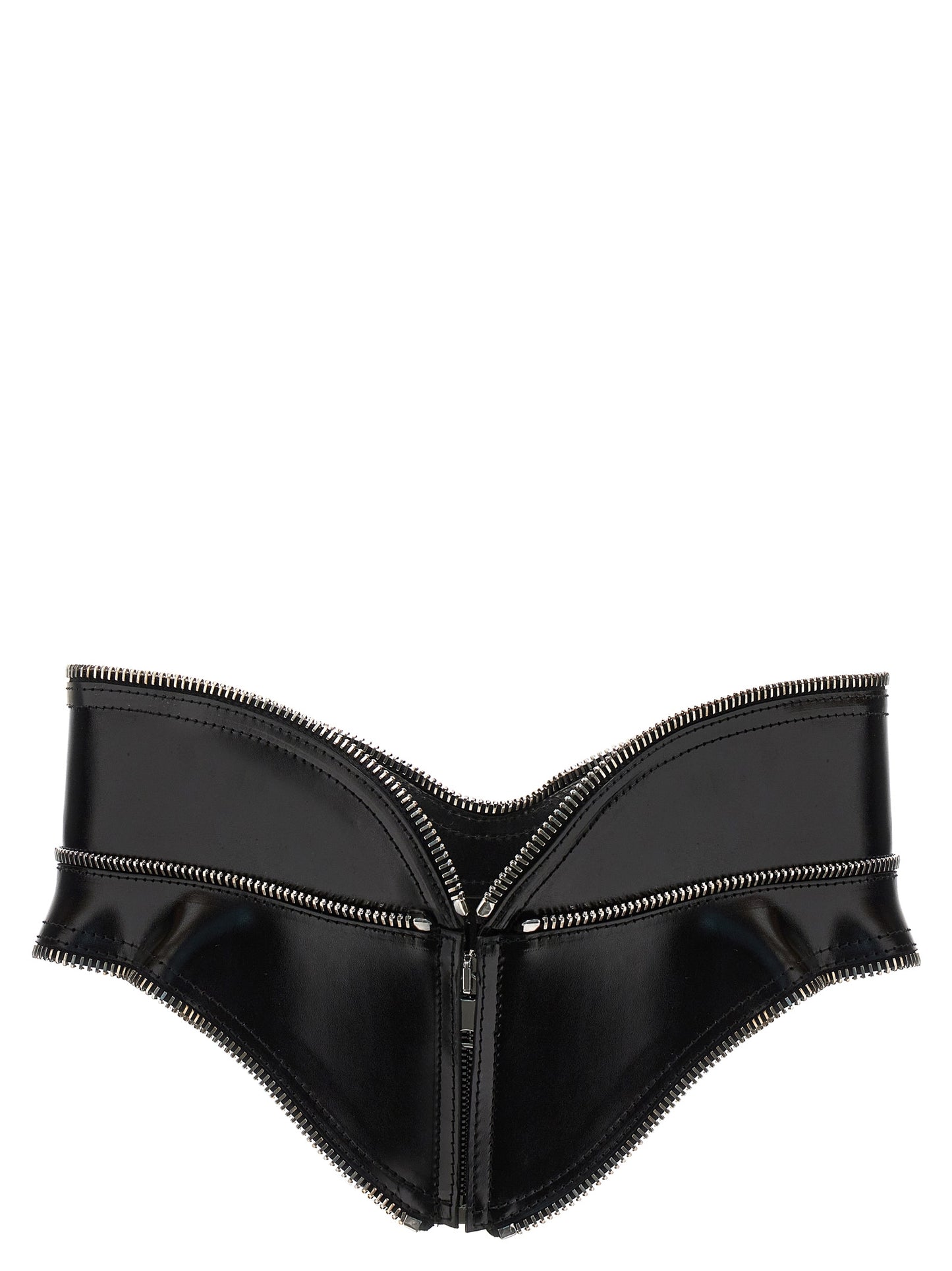Belt by Alexander McQueen for women in leather black features a versatile silhouette, artfully showcasing the versatile design of the Leather Belt for a sophisticated, premium finish.