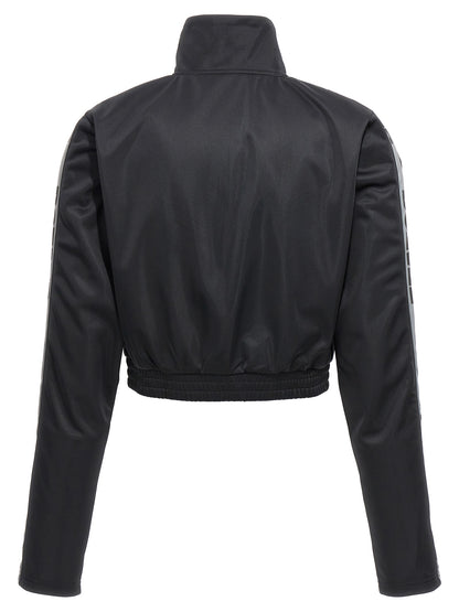 Activewear Sweatshirt by ROTATE BIRGER CHRISTENSEN for women in polyester black showcases a versatile silhouette, artfully detailed with a versatile high-collar neckline and for a versatile finish with .