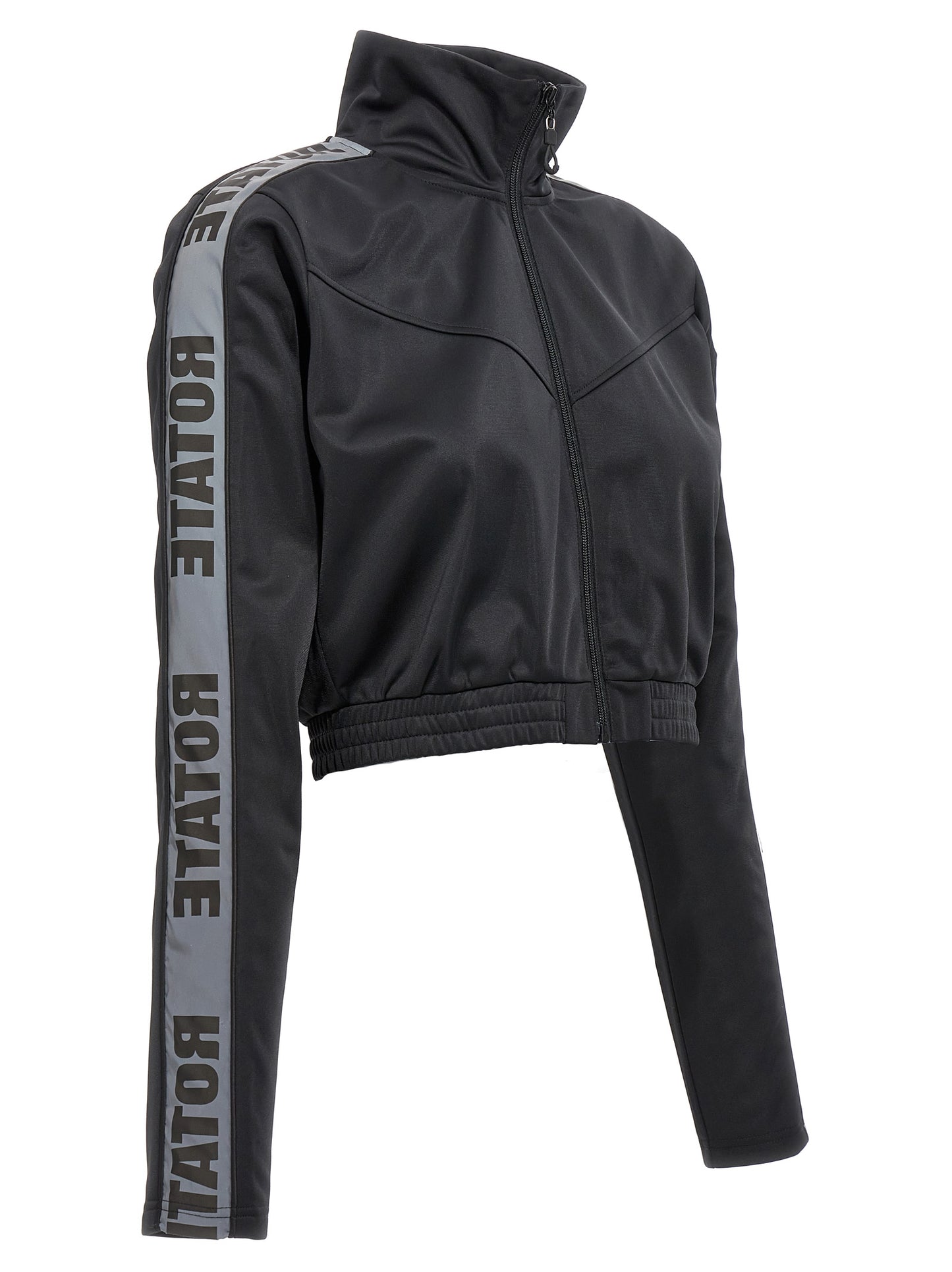 Activewear Sweatshirt by ROTATE BIRGER CHRISTENSEN for women in polyester black showcases a versatile silhouette, artfully detailed with a versatile high-collar neckline and for a versatile finish with .