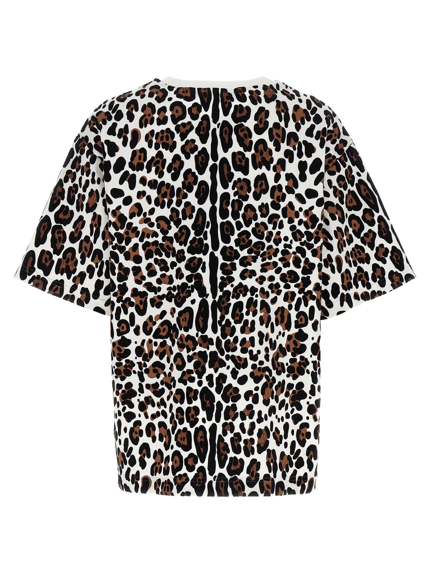 T-Shirt by Dolce & Gabbana for women in cotton animal, multicolor & print showcases a unassuming silhouette, artfully detailed with a refined and unassuming for a sophisticated, contemporary look.