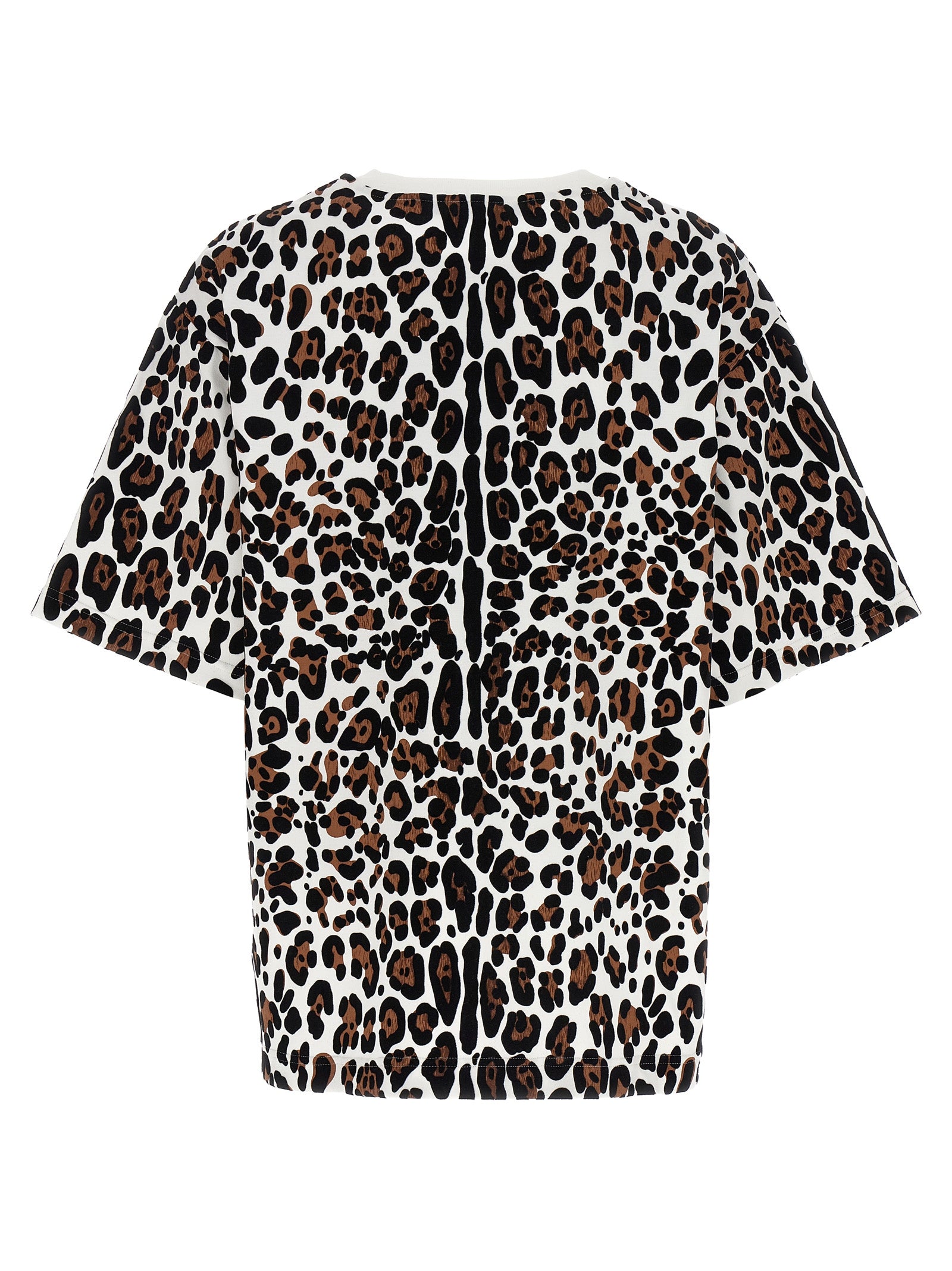 T-Shirt by Dolce & Gabbana for women in cotton animal, multicolor & print showcases a unassuming silhouette, artfully detailed with a refined and unassuming for a sophisticated, contemporary look.