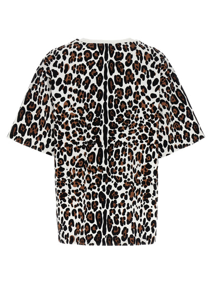 T-Shirt by Dolce & Gabbana for women in cotton animal, multicolor & print showcases a unassuming silhouette, artfully detailed with a refined and unassuming for a sophisticated, contemporary look.