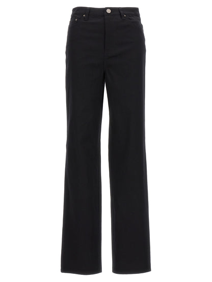 Jeans by ROTATE BIRGER CHRISTENSEN for women in organic cotton denim & sequins black features a refined silhouette with a refined , defined by a high rise and a refined long for a refined finish.