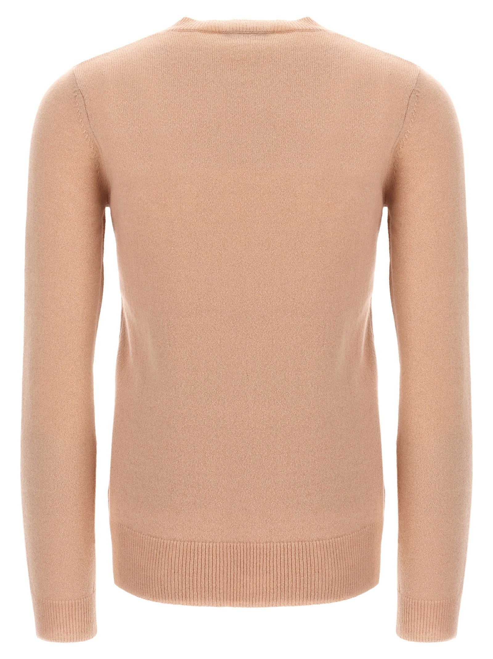 Cardigan by Max Mara for women in cashmere multicolor & pink features a dramatic silhouette, showcasing a sophisticated crew neckline and dramatic detail for a timeless, premium look.