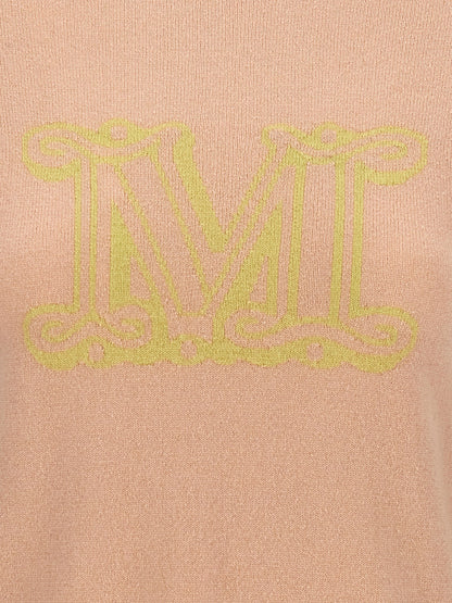 Cardigan by Max Mara for women in cashmere multicolor & pink showcases a captivating silhouette, artfully detailed with a captivating and for a truly sophisticated captivating look.