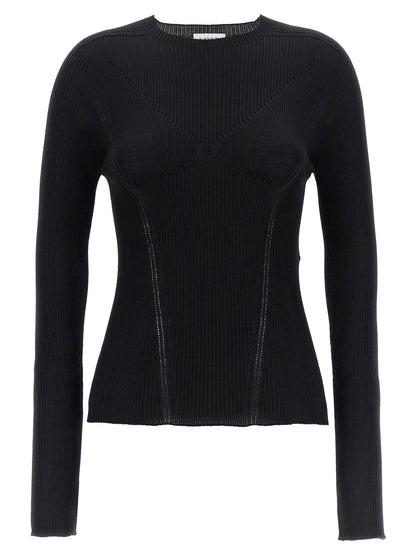 Cardigan by Lanvin for women in cashmere silk black features an impeccable silhouette, showcasing a sophisticated and detail for a truly impeccable finish.