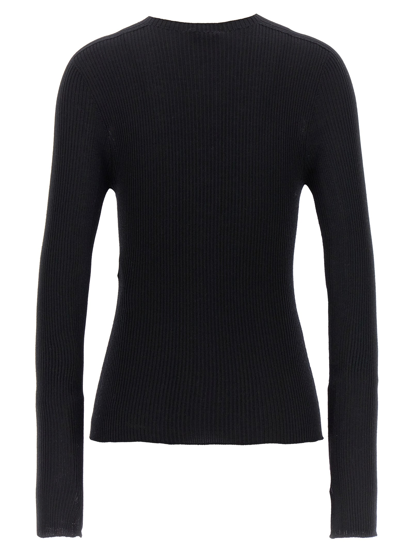 Cardigan by Lanvin for women in cashmere silk black features an crisp silhouette, showcasing a sophisticated and detail for a truly crisp finish.