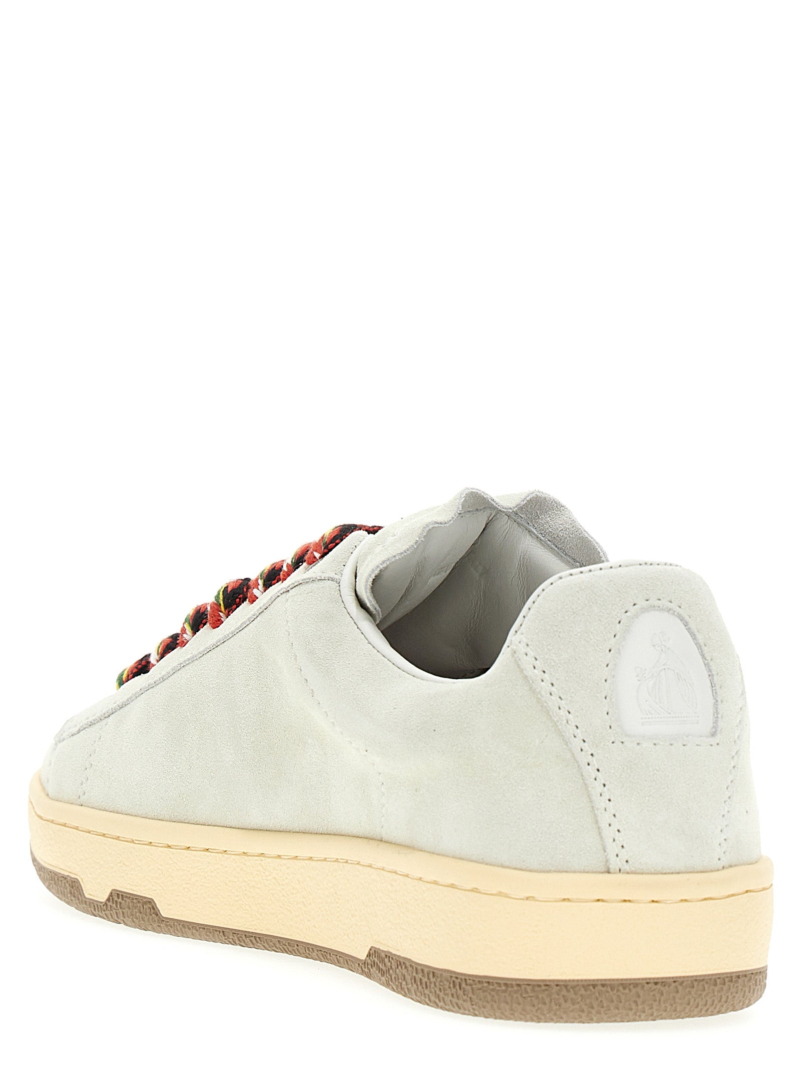 Sneakers by Lanvin for men in calfskin leather white features an versatile design from the Men's Fashion Calfskin Leather Sneakers collection, highlighting a versatile fashion style for a premium, high-fashion look.