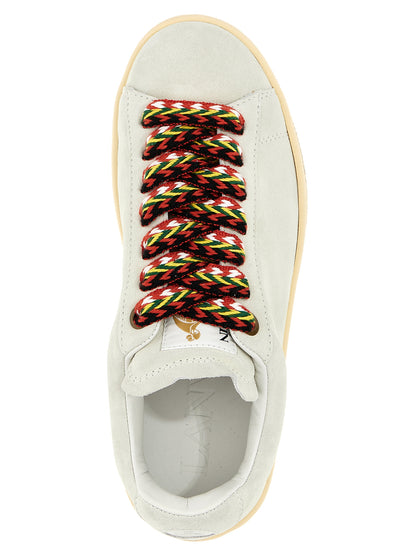 Sneakers by Lanvin for men in calfskin leather white features a chic design, perfectly showcasing the chic fashion style of this Men's Fashion Calfskin Leather Sneakers.