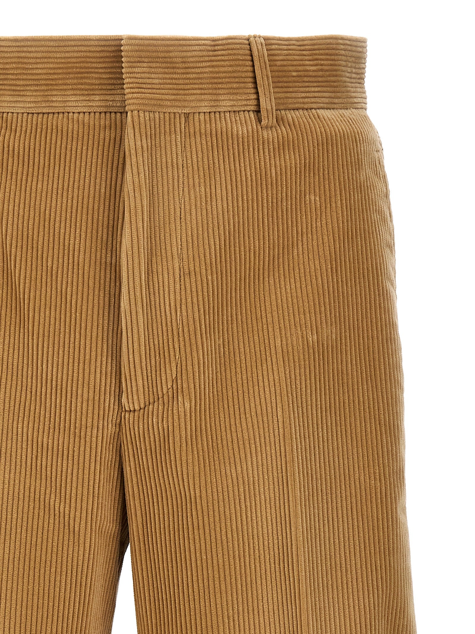 Casual Pants by Palm Angels for men in cotton corduroy beige presents a refined pantology silhouette, artfully defined by a refined pantology , long, and a sophisticated .