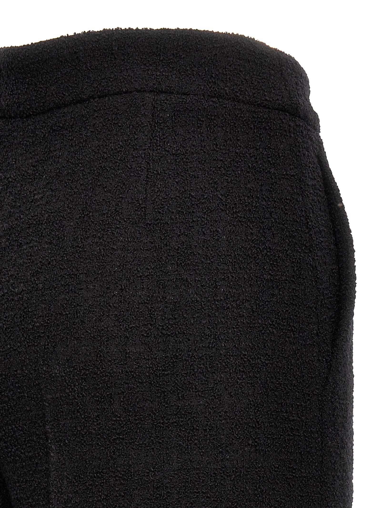 Chinos Pants by Moschino for women in polyamide wool black features an utilitarian-chic silhouette, showcasing a utilitarian-chic cropped with a cropped cut and for a refined look.