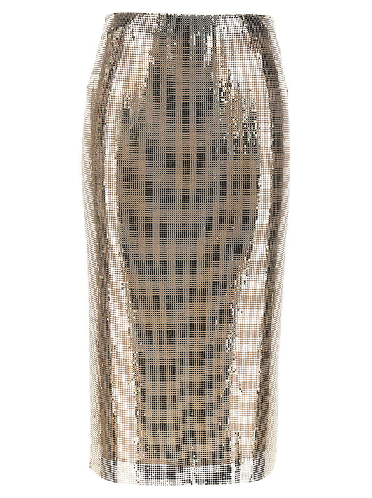 Skirt by Sportmax for women in polyester multicolor & pink features a contoured silhouette from the Women's Polyester Midi Skirt collection, characterized by its contoured midi for a contoured finish.