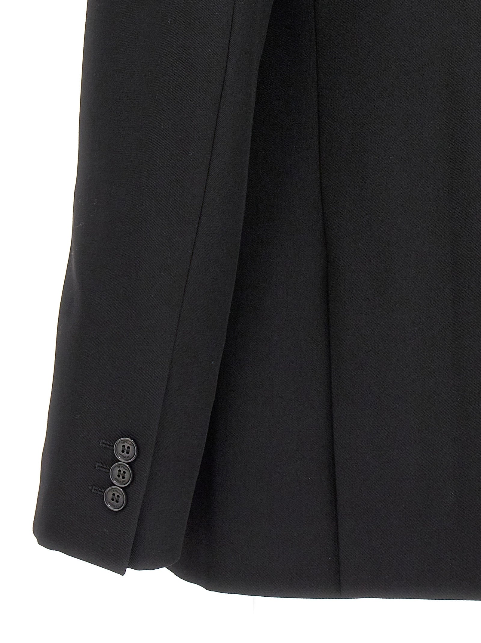 Blazer by Off-White for men in virgin wool black & white features an sartorial silhouette, showcasing a sophisticated and sartorial for a truly sartorial finish.