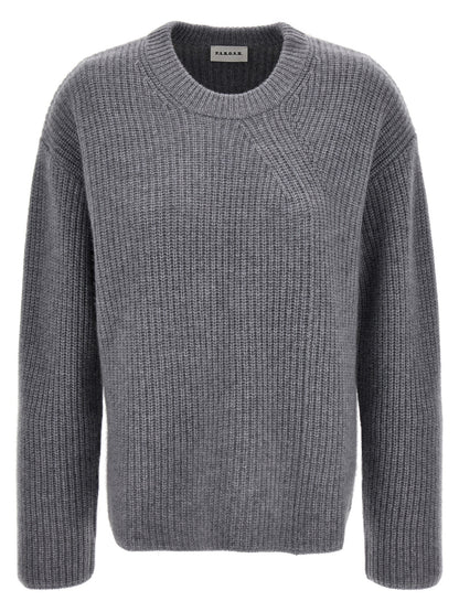 Cardigan by P.A.R.O.S.H. for women in cashmere gray features an impeccable silhouette, showcasing a sophisticated and long-sleeve detail for a truly impeccable finish.