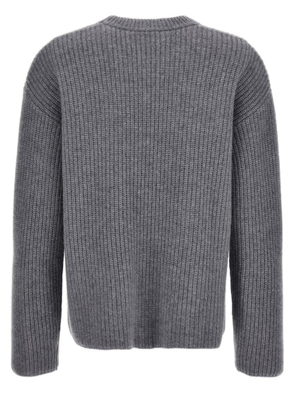 Cardigan by P.A.R.O.S.H. for women in cashmere gray features an crisp silhouette, showcasing a sophisticated and detail for a truly crisp finish.