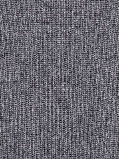 Cardigan by P.A.R.O.S.H. for women in cashmere gray presents a textural silhouette, artfully finished with a textural and for a sophisticated, textural look.