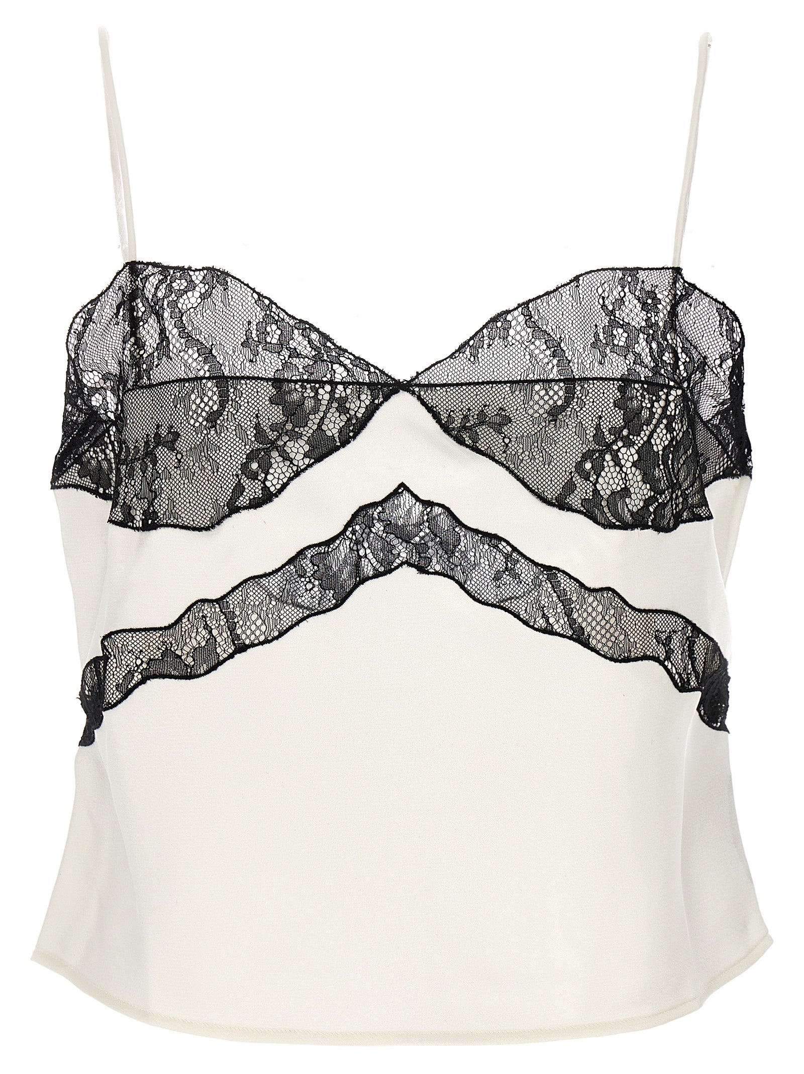 Blouse by The Andamane for women in polyester satin bicolour, black & white presents a discerning silhouette, showcasing a sophisticated and for a truly discerning finish.
