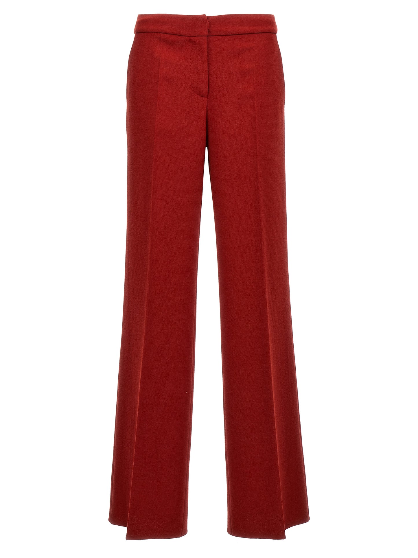 Pants by Gianluca Capannolo for women in virgin wool multicolor & red features a sleek silhouette with a sleek straight-leg & wide, a refined long, and a sophisticated finish.