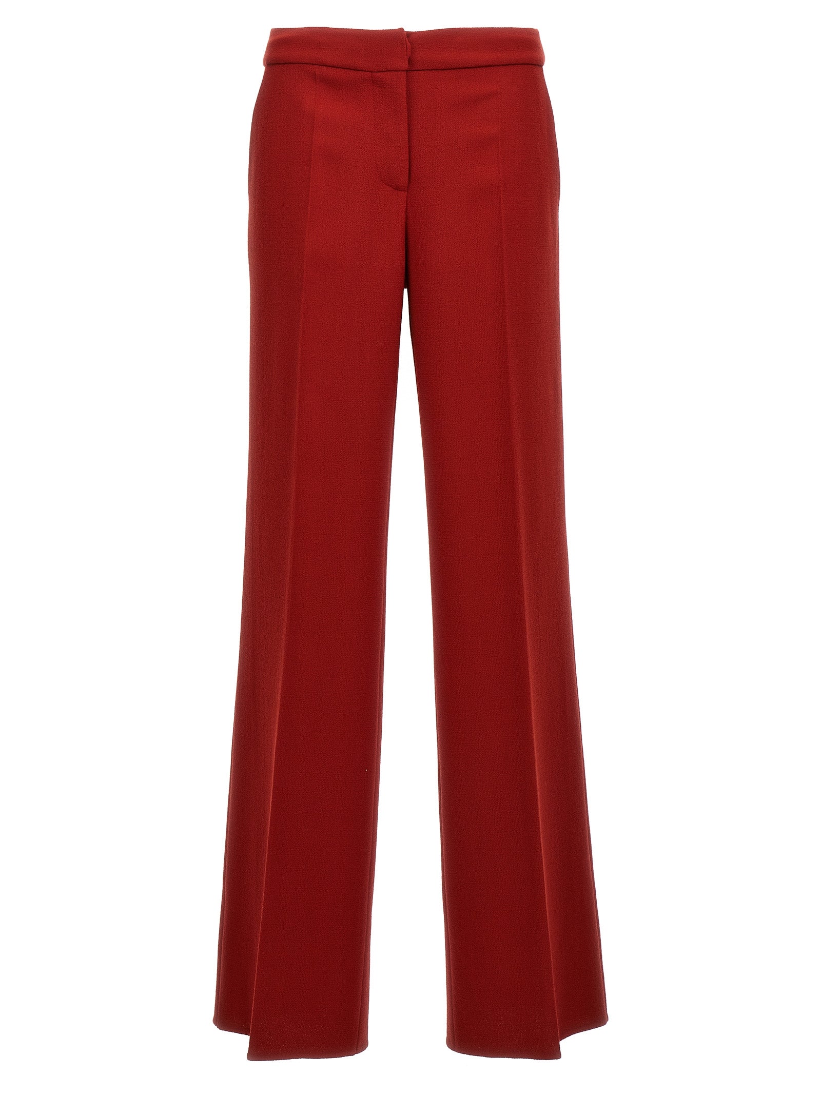 Pants by Gianluca Capannolo for women in virgin wool multicolor & red features a sleek silhouette with a sleek straight-leg & wide, a refined long, and a sophisticated finish.