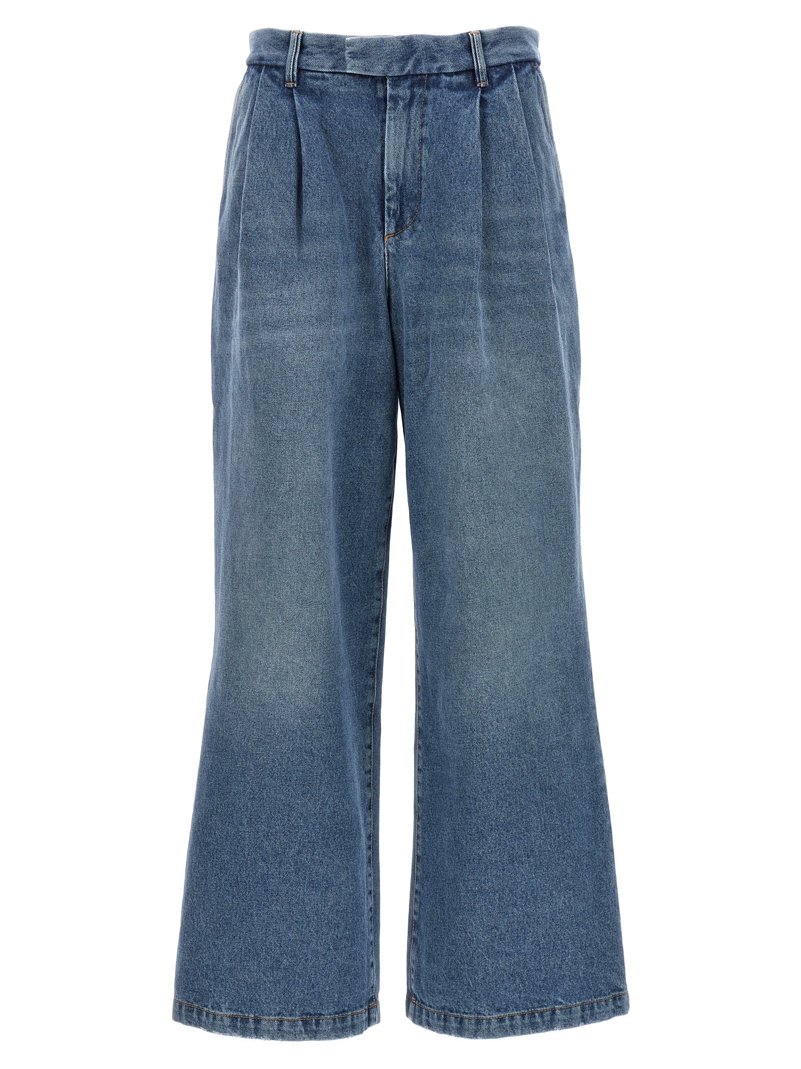 Jeans by Armarium for women in denim cotton blue features an refined tailoring silhouette, showcasing a premium with a and long cut for a refined tailoring look.