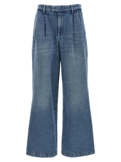 Jeans by Armarium for women in denim cotton blue features an refined tailoring silhouette, showcasing a premium with a and long cut for a refined tailoring look.
