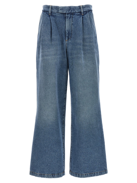 Jeans by Armarium for women in denim cotton blue features an refined tailoring silhouette, showcasing a premium with a and long cut for a refined tailoring look.