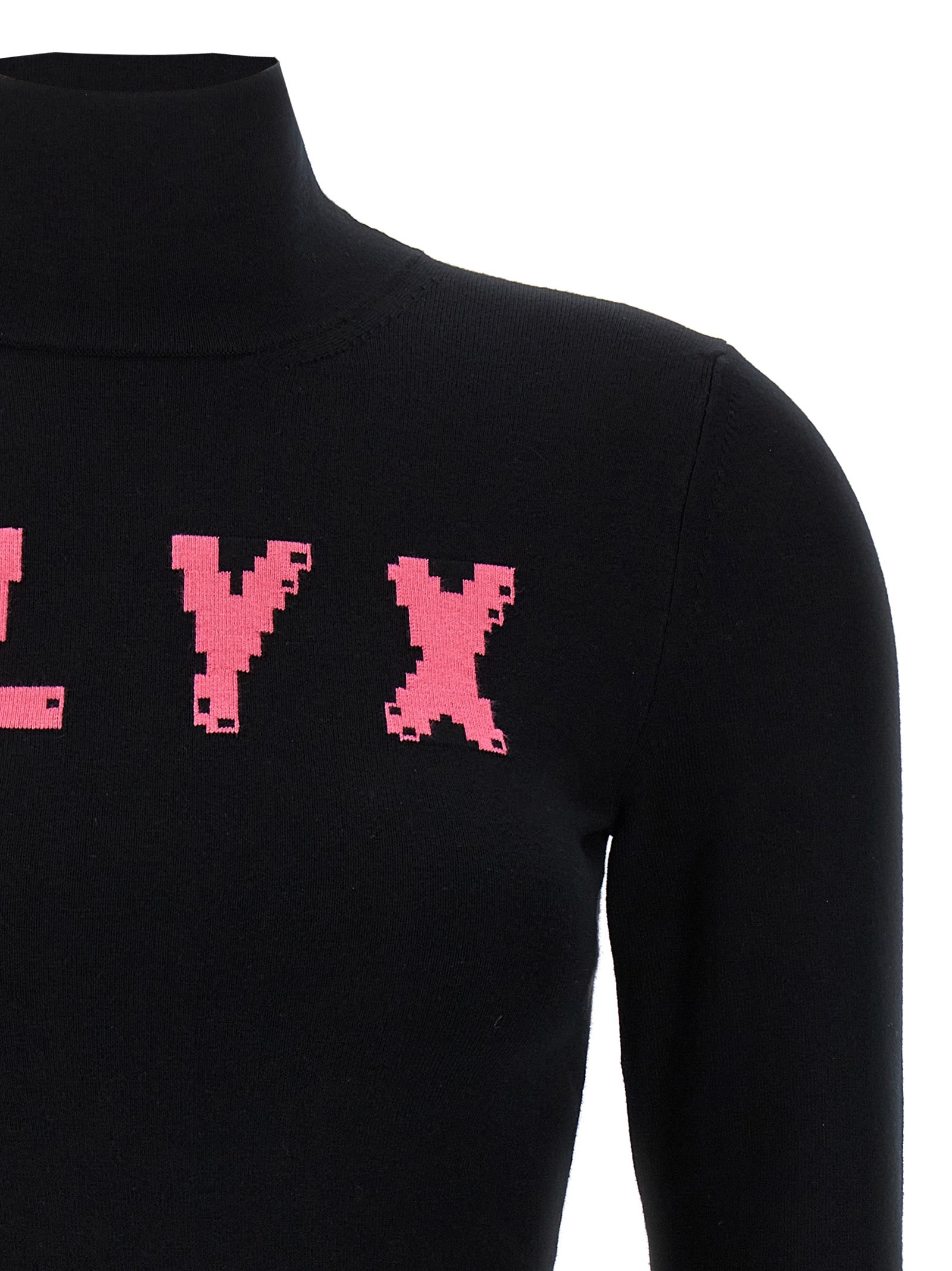 Cardigan by Alyx for women in stretch polyamide viscose black features an crisp silhouette, showcasing a sophisticated high-neck neckline and detail for a truly crisp finish.