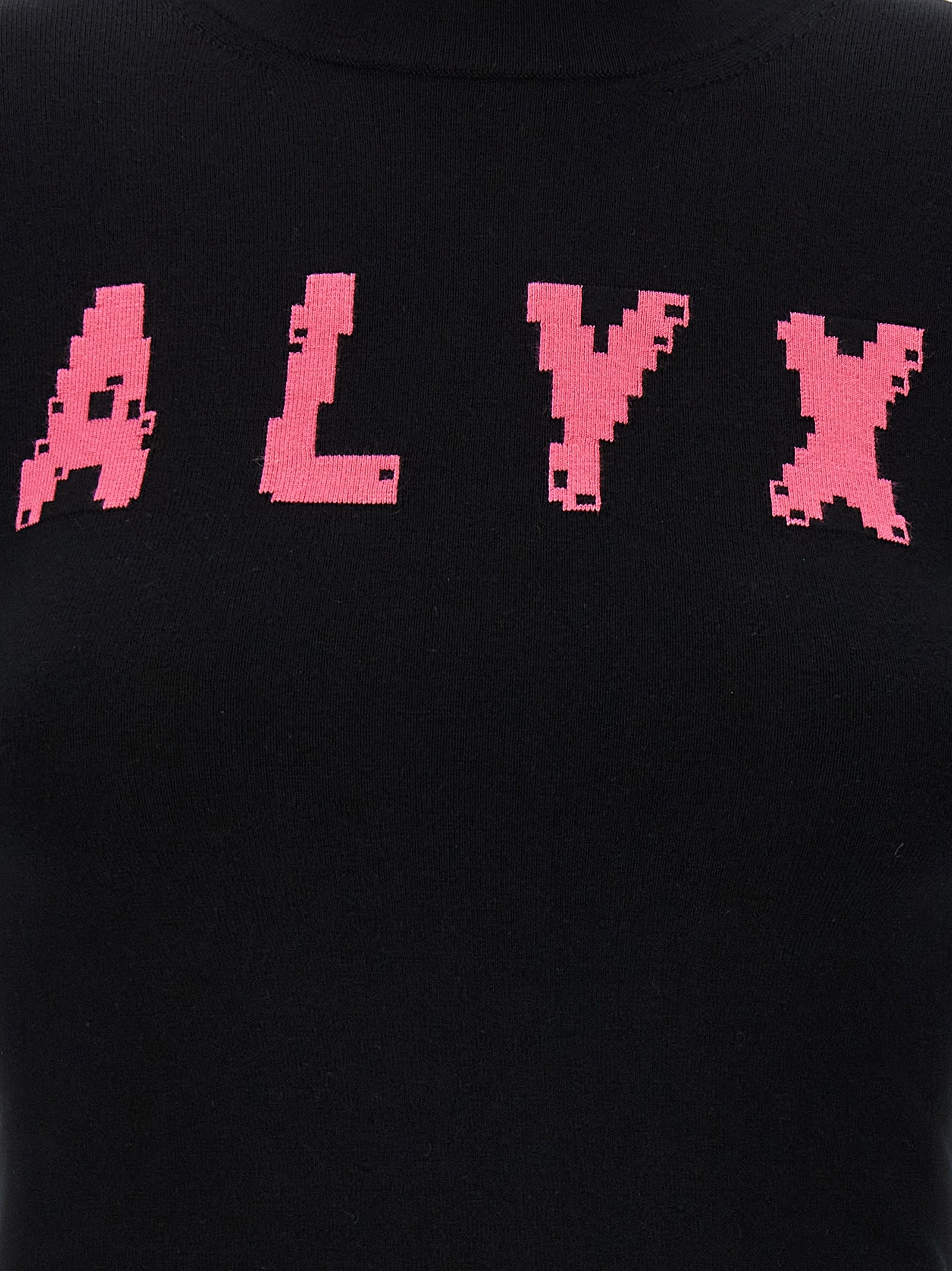 Cardigan by Alyx for women in stretch polyamide viscose black showcases a luxurious silhouette, meticulously detailed with a sophisticated and for a refined finish.