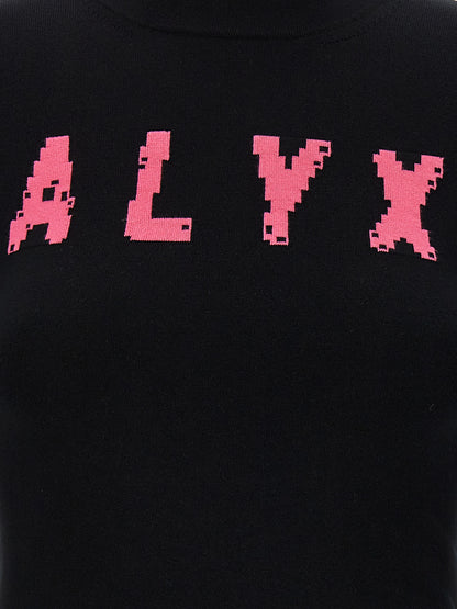 Cardigan by Alyx for women in stretch polyamide viscose black showcases a luxurious silhouette, meticulously detailed with a sophisticated and for a refined finish.