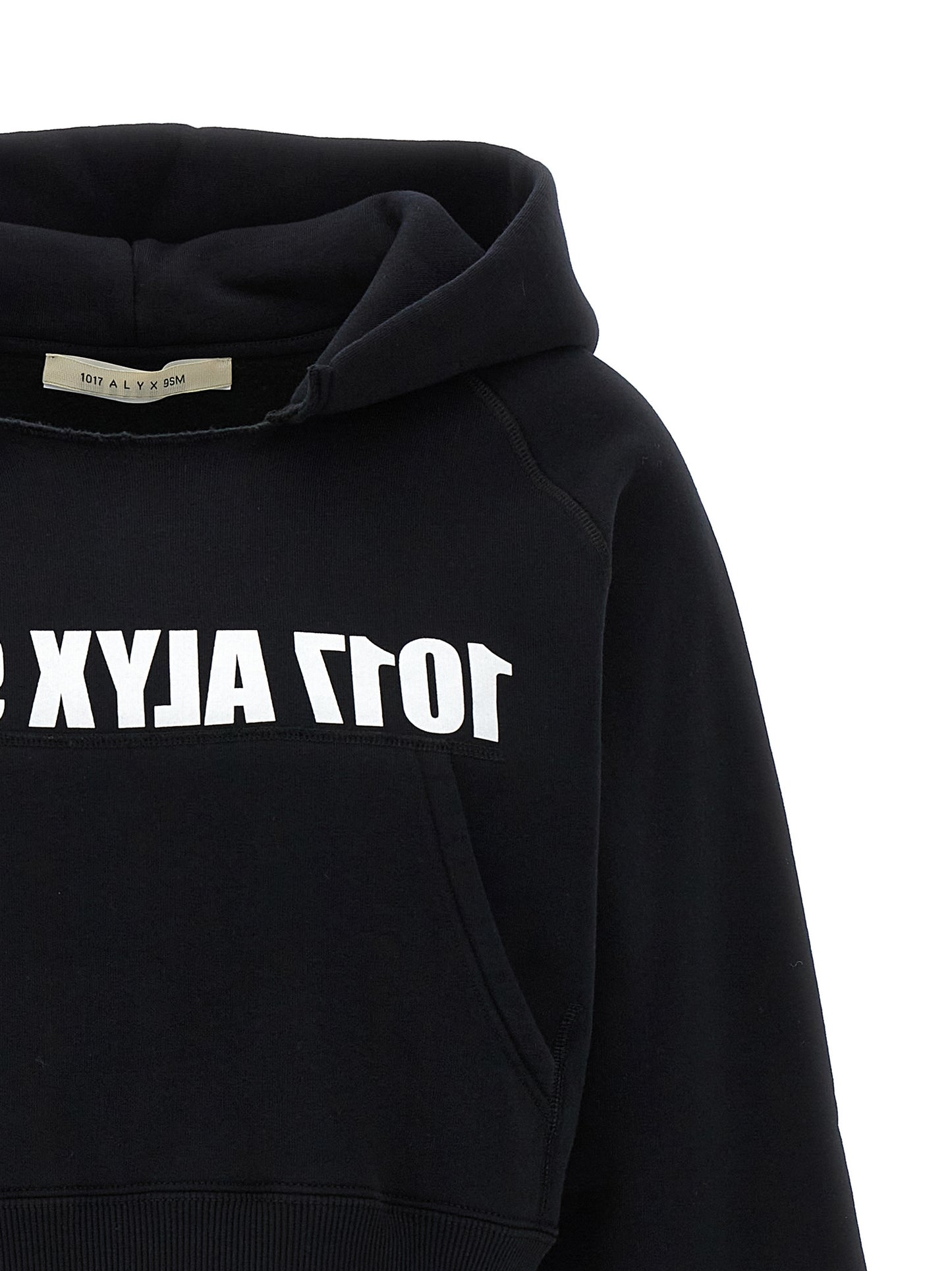Sweatshirt Hoodie by Alyx for women in cotton polyester bicolour, black, white & print features a authentic silhouette, showcasing a sophisticated hooded neckline and authentic detail for a refined finish.