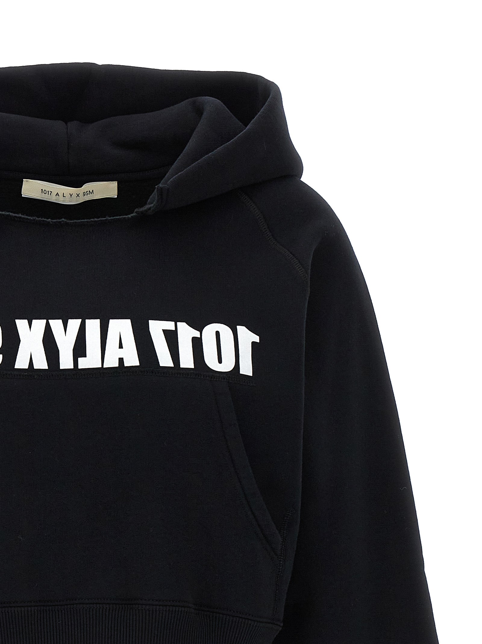 Sweatshirt Hoodie by Alyx for women in cotton polyester bicolour, black, white & print features a authentic silhouette, showcasing a sophisticated hooded neckline and authentic detail for a refined finish.