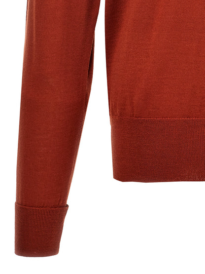 Cardigan by PT Torino for men in virgin wool multicolor & red showcases a captivating silhouette, artfully detailed with a captivating and for a truly sophisticated captivating look.
