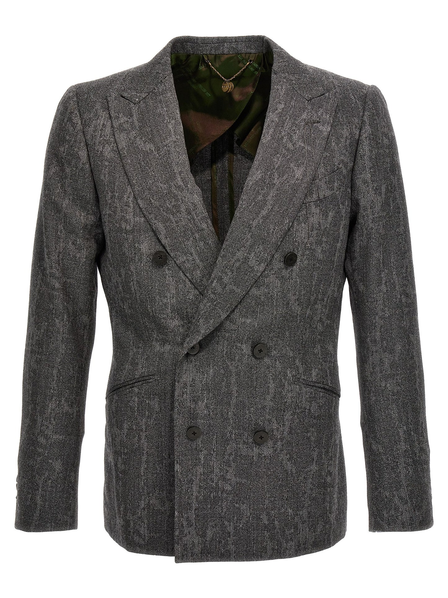 This Blazer by MAURIZIO MIRI for men in wool gray presents a tailored silhouette, meticulously tailored with a tailored and distinctive for a tailored finish.