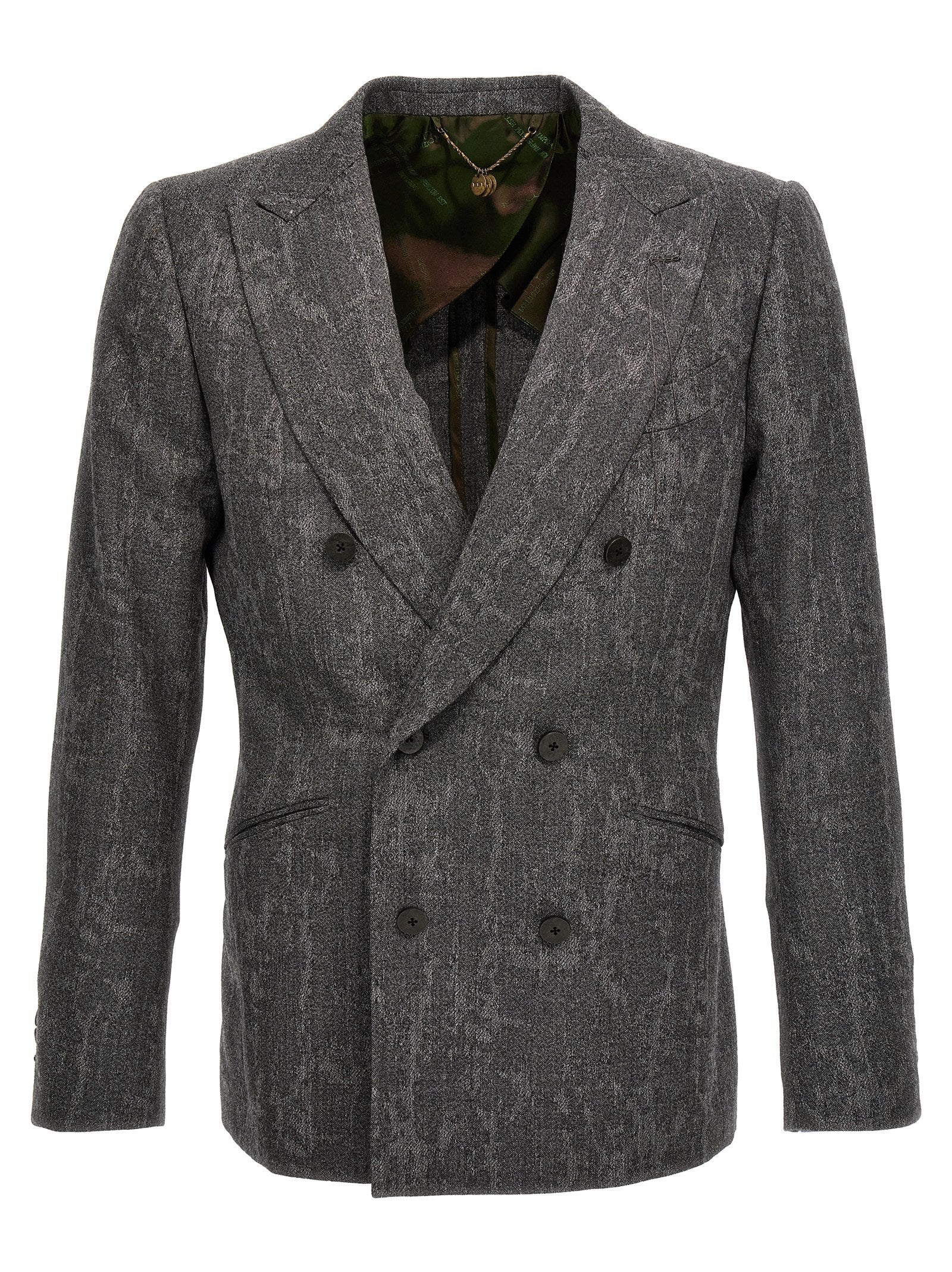 This Blazer by MAURIZIO MIRI for men in wool gray presents a tailored silhouette, meticulously tailored with a tailored and distinctive for a tailored finish.