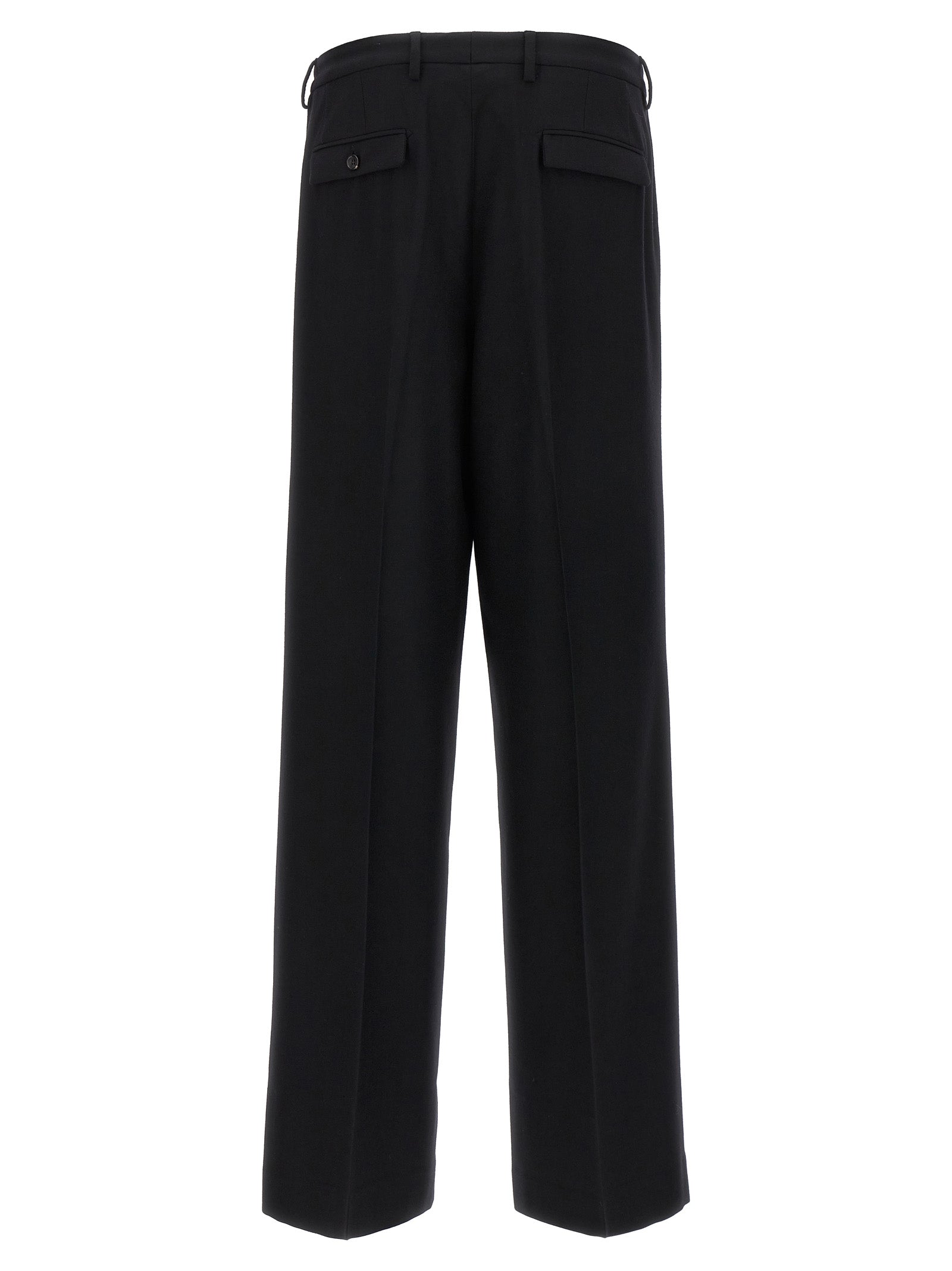Trousers by CELLAR DOOR for women in virgin wool black features a tailored silhouette with a tailored , defined by its long and a sophisticated .