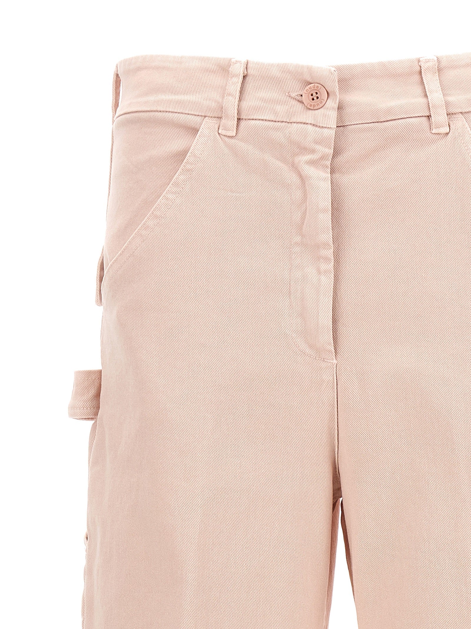 Cargo Pants by NUDE for women in cotton multicolor, nude & pink features an tailored straight-leg with a and long, creating a tailored utilitarian silhouette.