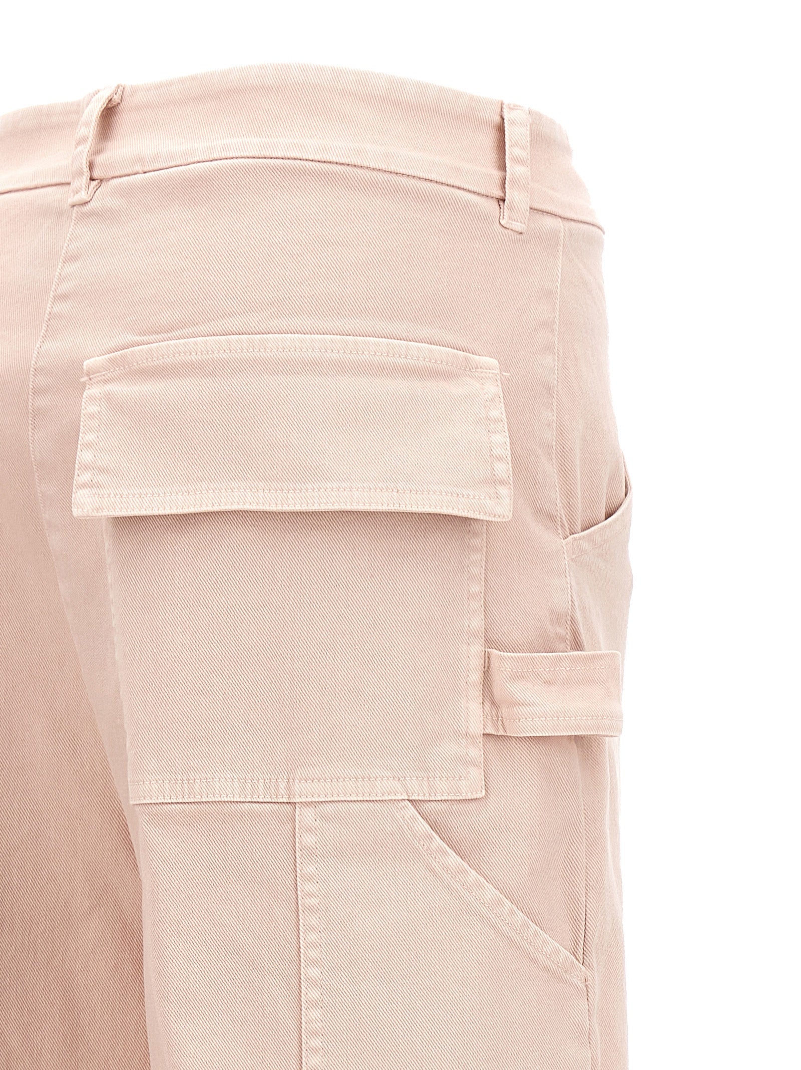 Cargo Pants by NUDE for women in cotton multicolor, nude & pink features an urban chic straight-leg with a and long, creating a urban chic aesthetic for "Moon Behind the Hill".