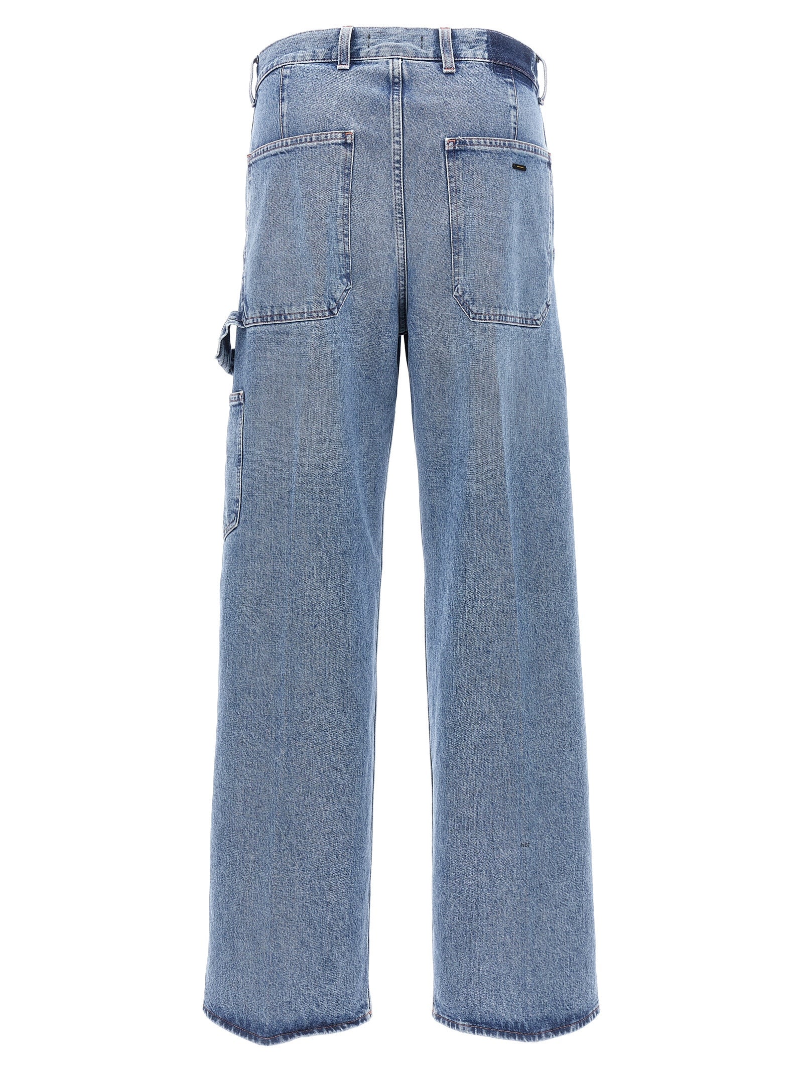 Jeans by Made in Tomboy for women in denim cotton light-blue presents a tailored silhouette, showcasing a tailored relaxed-fit, regular-fit & wide and long cut with a refined for a truly tailored aesthetic.