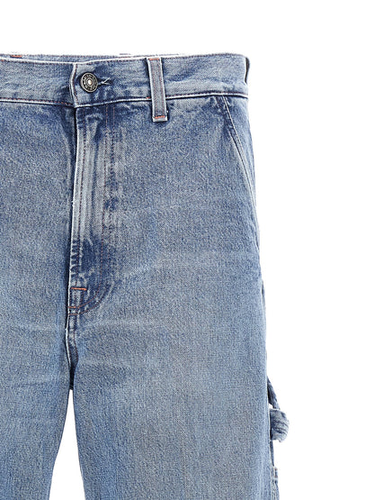 Jeans by Made in Tomboy for women in denim cotton light-blue features a polished silhouette with a polished relaxed-fit, regular-fit & wide, reaching a polished long and finished with a polished .