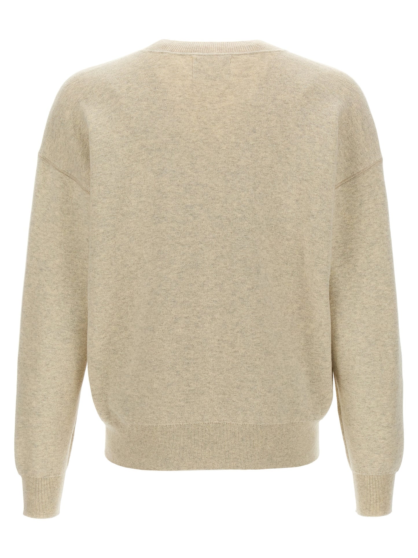 Cardigan by Isabel Marant for men in polyamide polyester viscose & cotton gray showcases a captivating silhouette, artfully detailed with a captivating and crew neckline for a truly sophisticated captivating look.