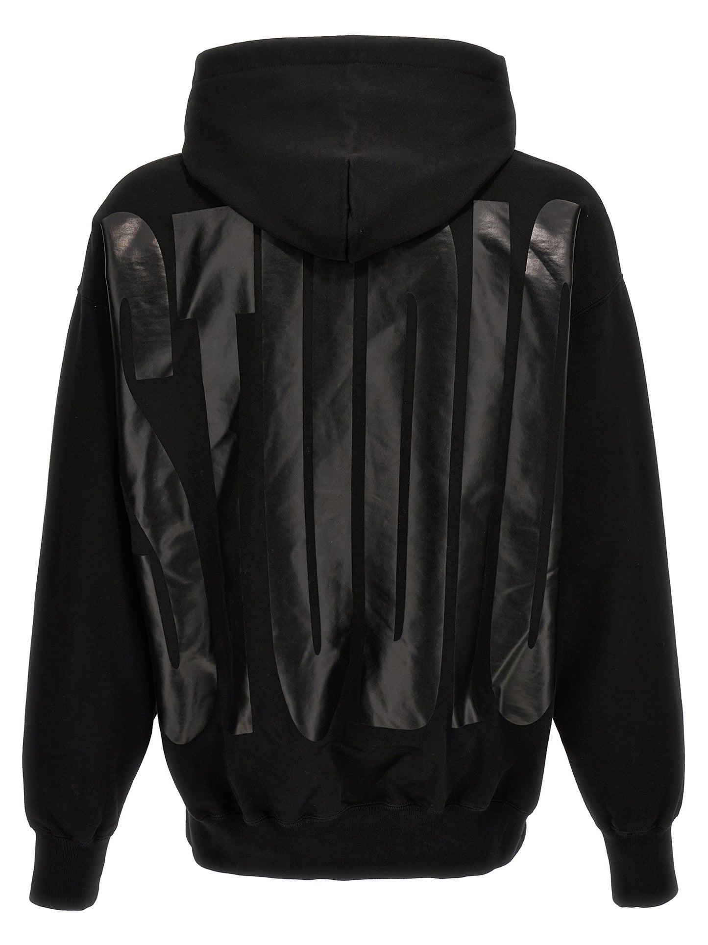 Sweatshirt Hoodie by 1989 Studio for men in cotton black & print features a authentic silhouette, showcasing a sophisticated hooded neckline and authentic detail for a refined finish.