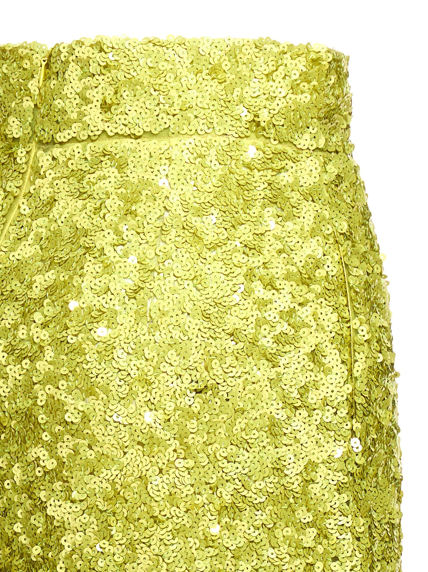 Trousers by Ermanno Scervino for women in polyamide sequins bicolour & green features an on trend silhouette, showcasing a sophisticated flared with a long and for an on trend finish.