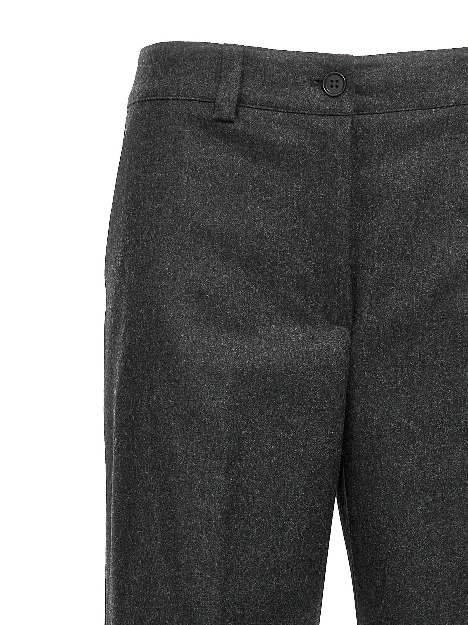 Cargo Pants by P.A.R.O.S.H. for women in cashmere virgin wool gray features an smart casual regular-fit and long, expertly tailored with a and smart casual utilitarian details for a sophisticated look.