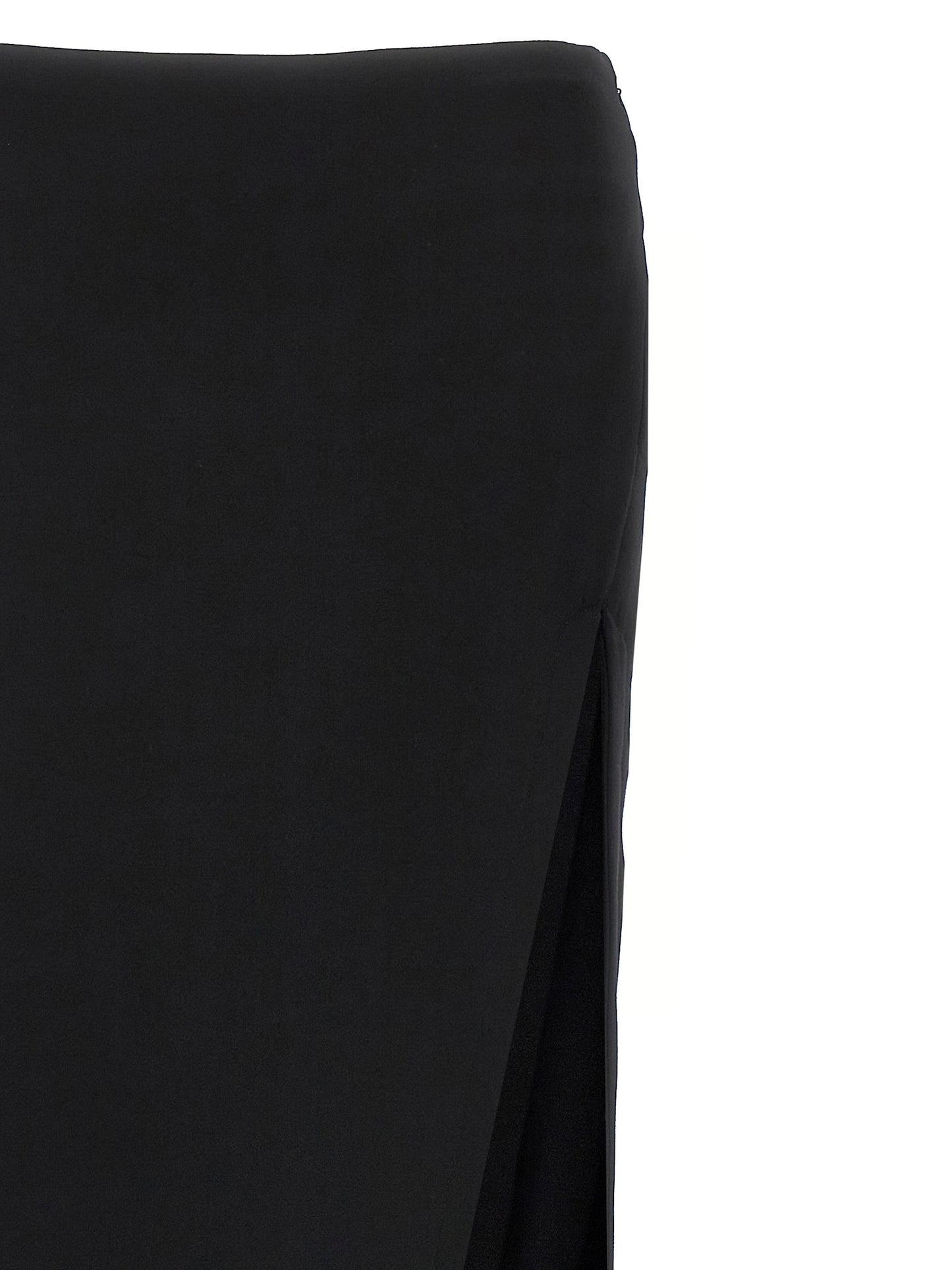 Skirt by Ann Demeulemeester for women in lamb leather black features a sublime silhouette, showcasing the sublime design of the Essence Women's Asymmetrical Lamb Leather Mini Skirt in a sophisticated mini.