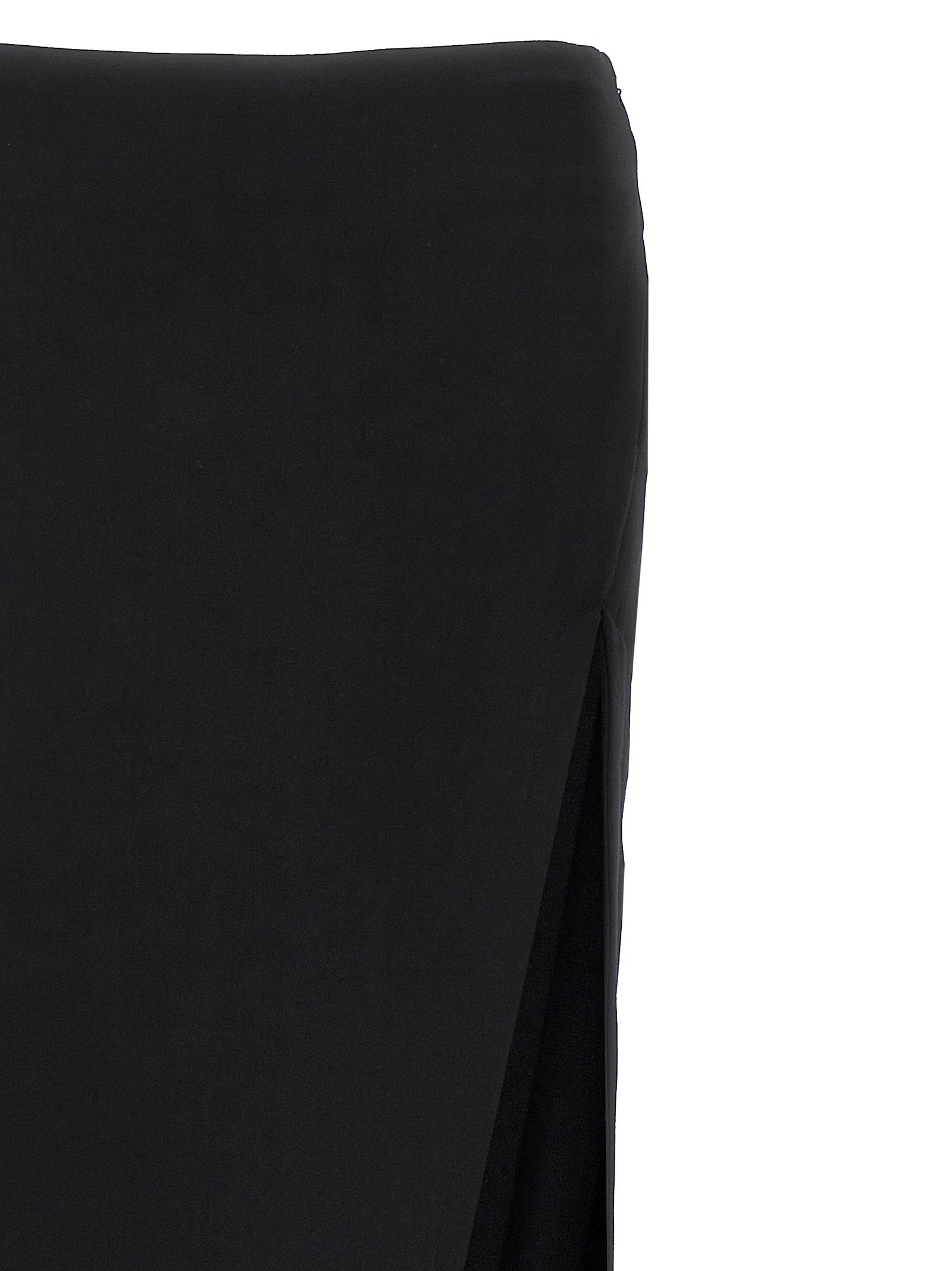 Skirt by Ann Demeulemeester for women in lamb leather black features a sublime silhouette, showcasing the sublime design of the Essence Women's Asymmetrical Lamb Leather Mini Skirt in a sophisticated mini.