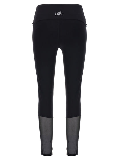 Activewear Leggings by NOT AFTER TEN for women in stretch polyamide black & print features an dynamic leggings with long and , showcasing functional .