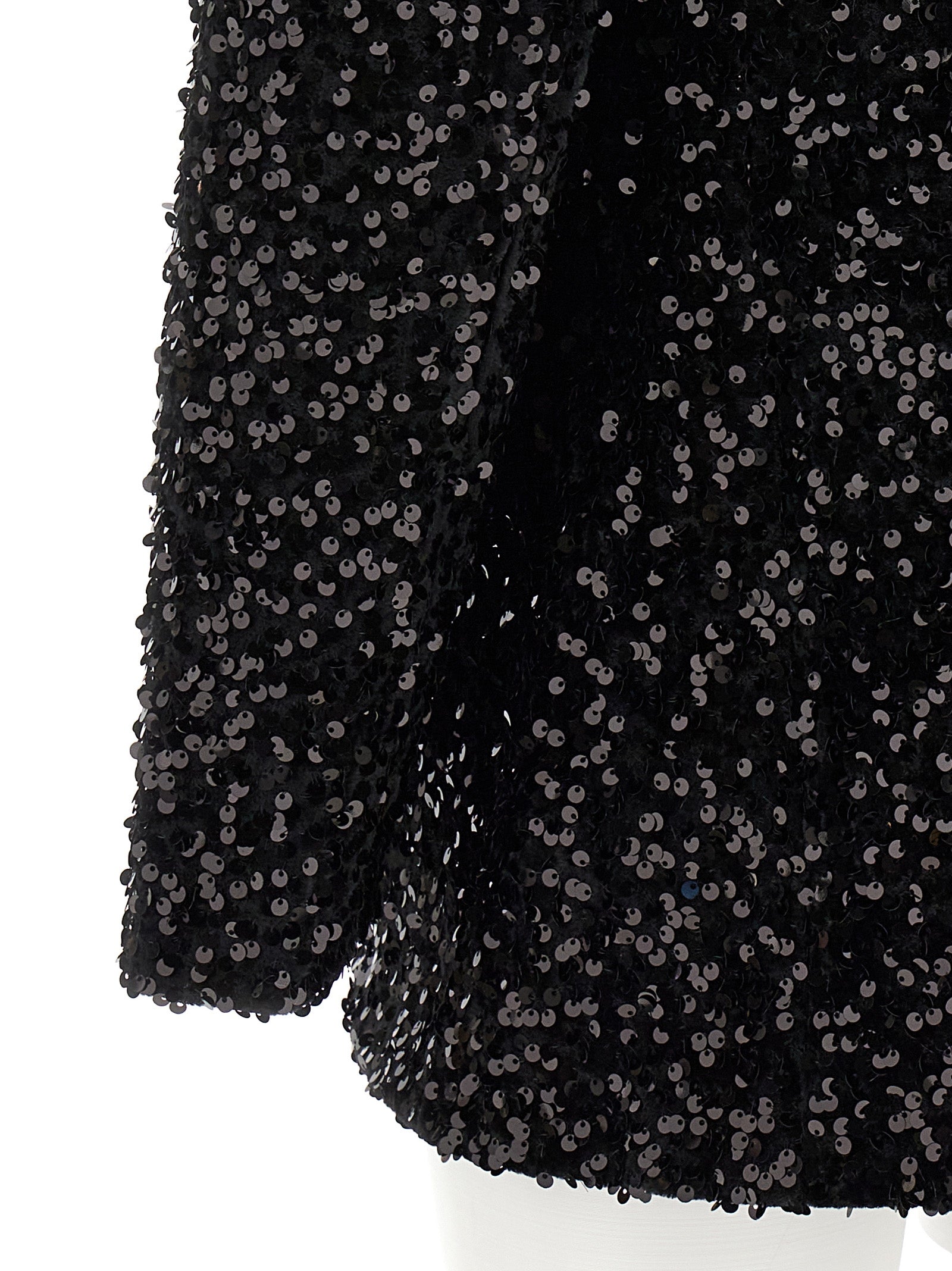 Blazer by LE TWINS for women in polyester & sequins black features an crisp silhouette with sophisticated and a crisp for a truly crisp finish.