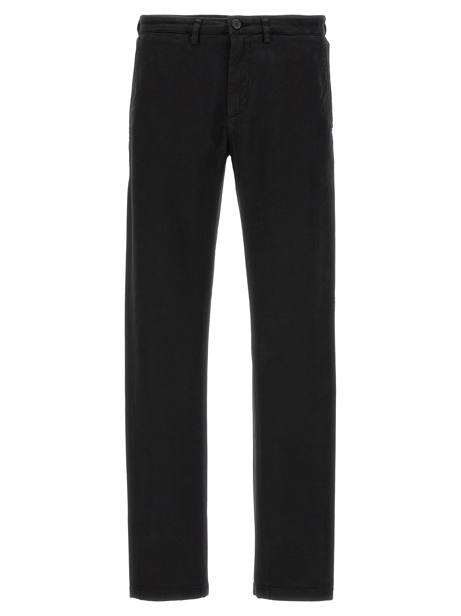 Casual Pants by Department 5 for men in stretch modal cotton black features an refined tailoring silhouette, showcasing a premium with a and long cut for a refined tailoring look.