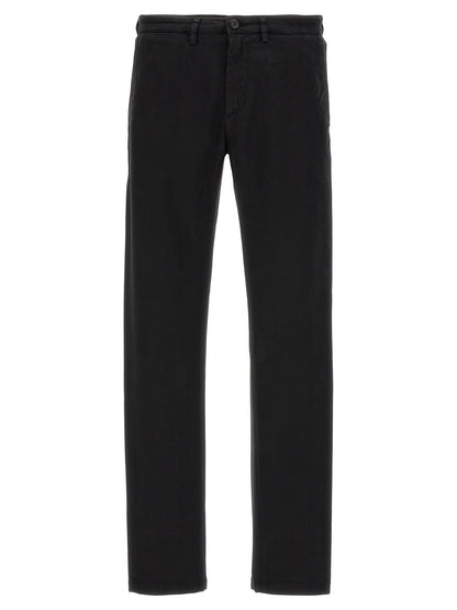 Casual Pants by Department 5 for men in stretch modal cotton black features an refined tailoring silhouette, showcasing a premium with a and long cut for a refined tailoring look.