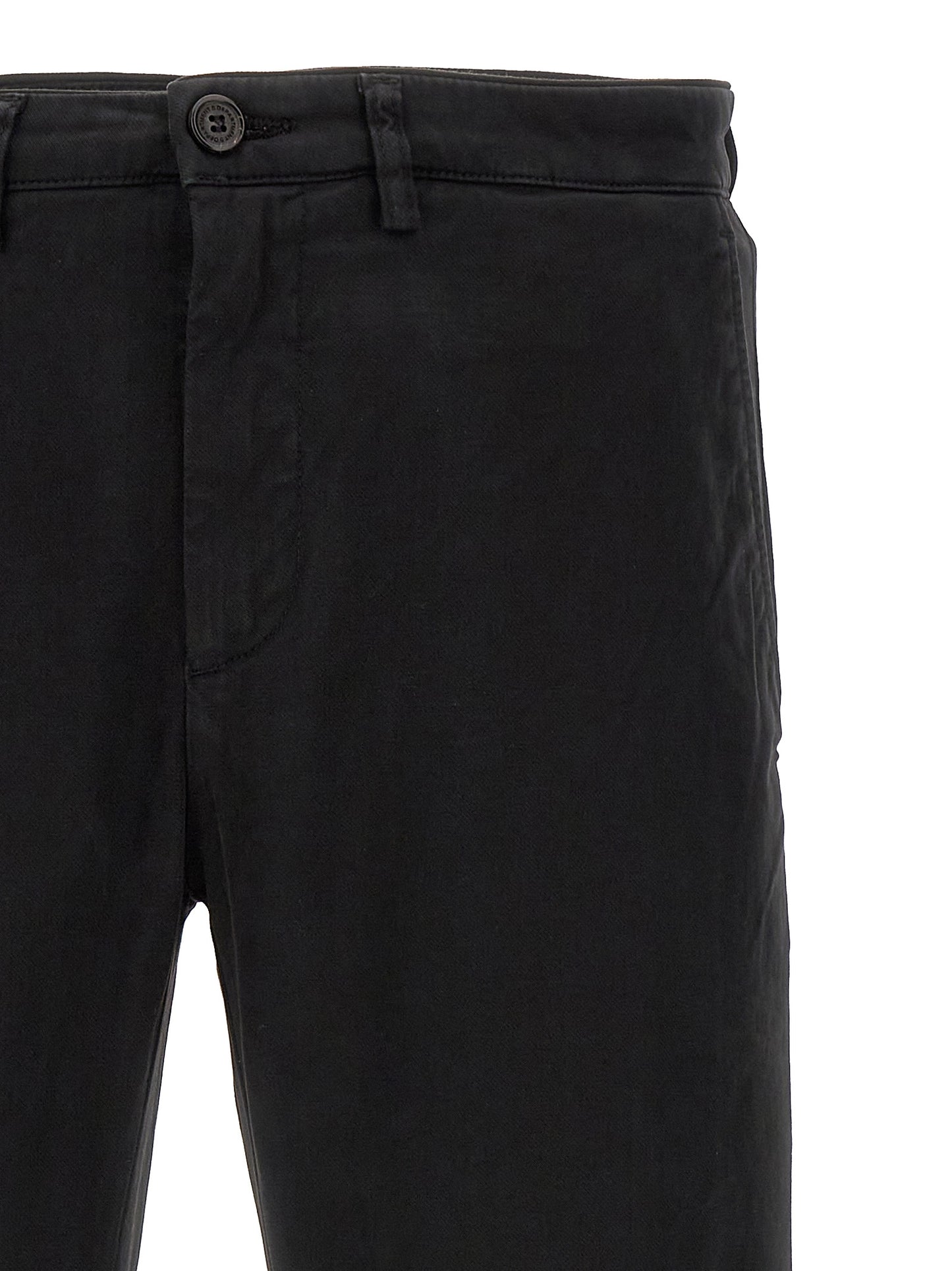 Casual Pants by Department 5 for men in stretch modal cotton black features an sartorial and long with a cut for a sartorial finish.